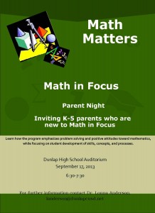 Parent Night Flyer